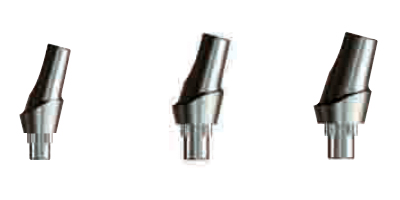 Angled Contoured Abutments with 30, 60 & 90 Degree offset Tri-Lobe