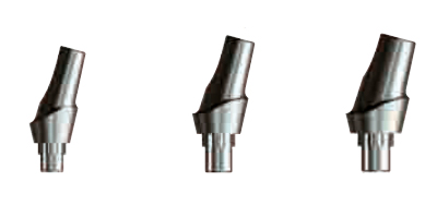 Angled Contoured Abutments with 30, 60 & 90 Degree offset Tri-Lobe