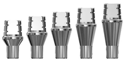 3mm Post Abutments for 4.5mm, 5.0mm, & 6.0mm Dia. Implants