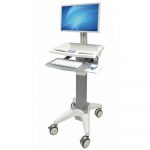 Desktop Trolley with Static Monitor Arm